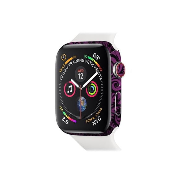 MightySkins APW444-Purple Style Skin for Apple Watch Series 4 44 mm - Purple Style