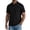 Black #030, variant on Men's Polo Shirt Short Sleeve Collared Button Placket Classic Fit Lightweight Casual Golf Polo Shirt