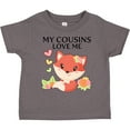 thumbnail image 3 of Inktastic My Cousins Love Me Little Fox Boys or Girls Toddler T-Shirt, 3 of 5