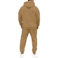 thumbnail image 5 of Hogleaql Men's Tracksuits 2 Piece Set Solid Color Relaxed Fit Hoodie Jogging Running Pant Set Casual Fall Suits with Pockets Light Brown L, 5 of 7