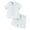 White, variant on Baby Boys 2 Piece Outfit Sets Lapel Button-Down Short Sleeve Lapel Shirt with Shorts Set Toddler Boy Summer Clothes