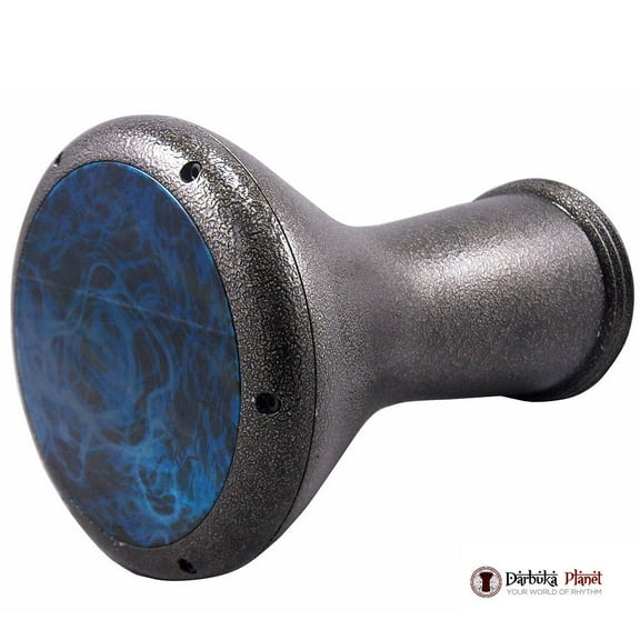 17 Gold Metal Gawharet El Fan Darbuka Doumbek With REMO 8.75 Turquoise Mist Skin Head