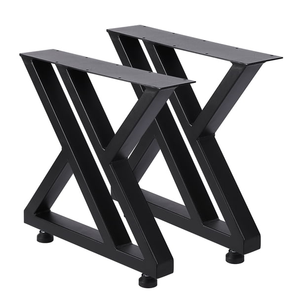 Yeshouse patas de mesa industriales de acero al carbono, robustas y con protectores de goma, fáciles de instalar, ideales para mesas de comedor, centro, escritorios o bancos, juego de 2