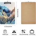 thumbnail image 2 of Clipboards for Nurses,Standard Letter Size 9"x12.5" Wood Clipboards with Low Profile Metal Clip, Decorative Clipboard, Gift for Friends, Mountain, Gift for Birthday Christmas Thanksgiving Day, 2 of 6