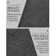 thumbnail image 5 of COOFANDY Mens Blazer Casual Fitted Sport Coats Western Summer Weeding Party Suit Jackets, 5 of 6