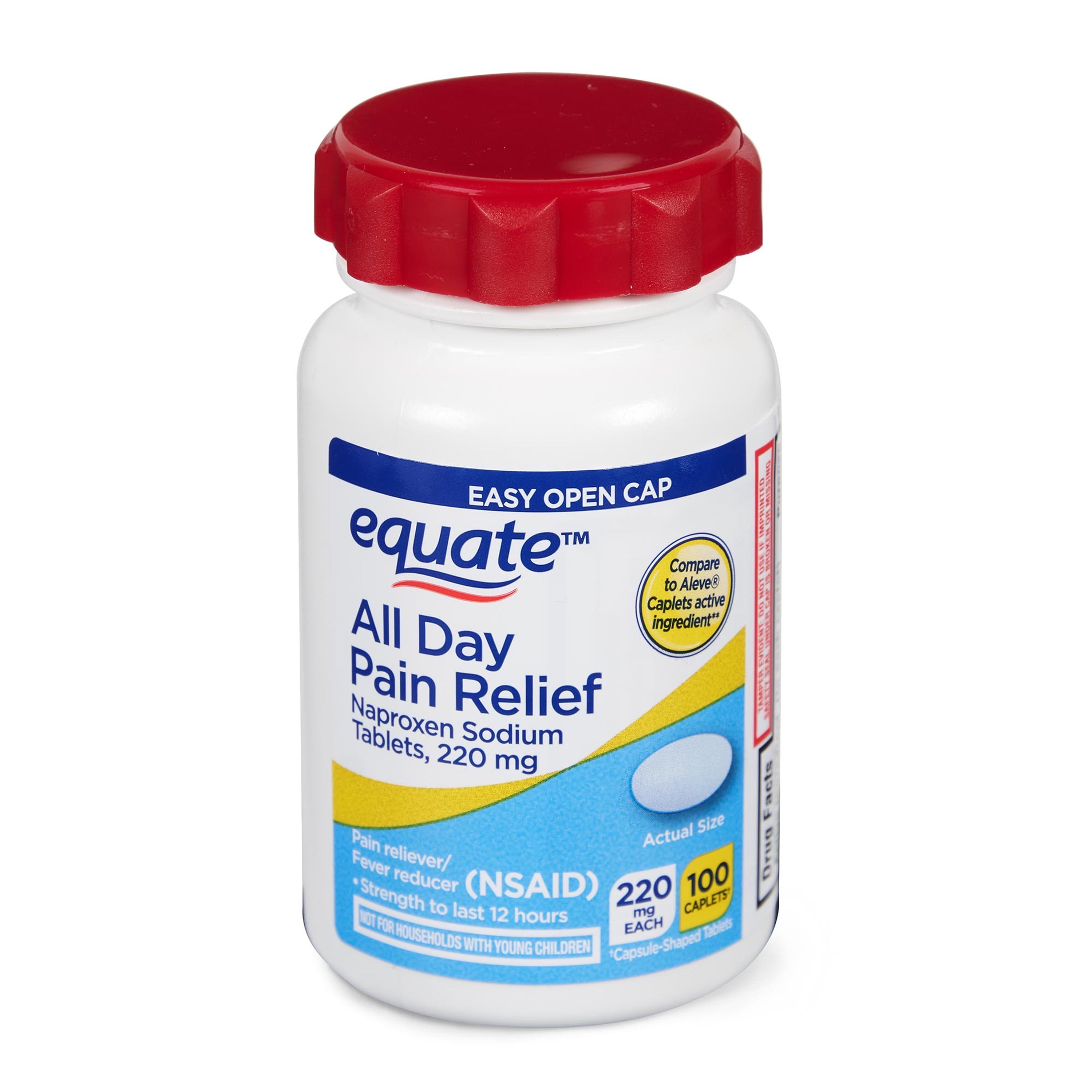 Equate All Day Pain Relief Naproxen Sodium Tablets 100 Count Walmart Equate All Day Pain Relief Naproxen Sodium Tablets 100 Count Walmart