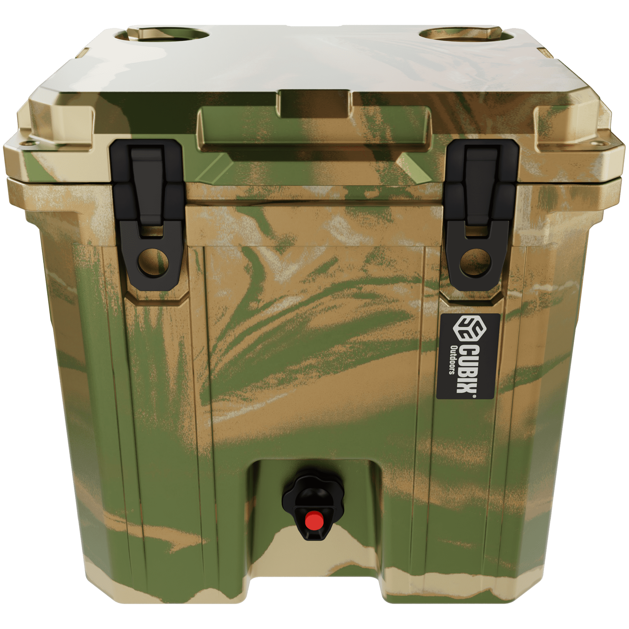 Cubix Outdoors® QuadraX 5 GAL 2-in-1 Portable Insulated Hard Beverage Dispenser and Cooler Fits 14 Cans - Hunter Camo