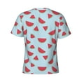 thumbnail image 6 of Vsdgher Watermelon Print Men's Dry Fit Mesh Athletic Shirts Moisture Wicking Tennis T-Shirt Tops, 6 of 9