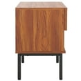 thumbnail image 6 of SAFAVIEH Axelle Modern 1 Drawer Nightstand,Walnut/Black, 6 of 14