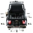 thumbnail image 4 of QFX BT-1953 RETRO TRUCK DUAL 2” BLUETOOTH SPEAKER WITH BASS RADIATOR AND ON-THE-GO LED LIGHTS (Black), 4 of 11