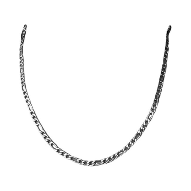 Wweixi Various Choice Chain Necklace Exquisite Workmanship Gifts Wide Application Chain Necklaces silver 55cm 1Set
