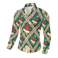 thumbnail image 5 of bbymog Big and Tall Shirts for Men Christmas Printed Collared Neck Blouse Long Sleeve Button Up Shirt Casual Shirt Multicolor A L, 5 of 8