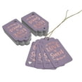 thumbnail image 3 of Inkdotpot 50 Pack Love Is Sweet Wedding Favor Paper Tags Craft Real Rose Gold Foil Hang Tag, 3 of 6