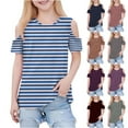 thumbnail image 1 of Ashirexll Chemises pour Filles, Hauts d'Été, Garçons Filles T-Shirt Imprimé à Manches Courtes Col Rond Haut Graphique Blouse Décontractée, 1 of 7