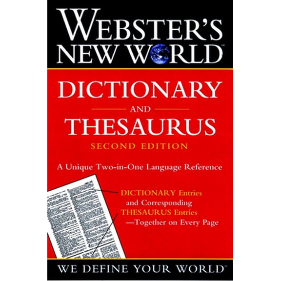 Pre-Owned Webster's New World Dictionary and Thesaurus, (Paper Edition) (Paperback) 0764565451 9780764565458