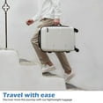 thumbnail image 2 of Suitcase Coolife para equipaje, extensible, policarbonato y ABS, 28 pulgadas, color verde azulado, 2 of 7