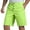 Green, variant on JIKNTTR Fashion Mens Shorts Men's Spring/Summer Fashion Linen Solid Color Casual Shorts Everyday Breathable Straight Leg Short Trousers Commuting Shorts Dailywear