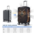 thumbnail image 5 of Bingfone Classical Style Brown Owl Luggage Cover Washable Suitcase Cover Protector Anti-scratch Suitcase cover Fits 18-32 Inch Luggage (No luggage included), 5 of 8