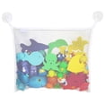 thumbnail image 1 of PENGXIANG Bath Toy Organizer Mesh Storage Hanging Bag + 2 Bonus Strong Hooked Suction Cups, 1 of 10