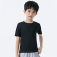 thumbnail image 6 of Hotiary Kids Summer Moisture Wicking Active Athletic Performance Undershirt Round Neck Short-Sleeve Solid Color T-Shirt Boys & Girls Teenagers Aged for 4 Years-14 Years, 6 of 8