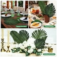 thumbnail image 5 of 30 hojas artificiales de palmera, hojas de plantas tropicales, hojas artificiales de monstera para decoraciones de fiesta hawaiana Luau, 5 of 5