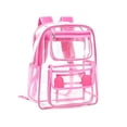 thumbnail image 2 of Large Clear Backpack Heavy Duty Stadium Approved See Through Bookbags Waterproof Transparent Backpacks, 2 of 8