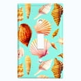 thumbnail image 2 of Metal Light Switch Wall Plate Outlet Cover (Colorful Sea Shells Pattern Teal - Single Toggle), 2 of 2