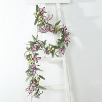 BalsaCircle 3 Assorted Faux Butterfly Flower Artificial Garland Willow Greenery Leaves Party Decorations