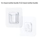 thumbnail image 4 of Advancent 1 par de tomas de corriente para baño, soporte de pared para sala de estar, dormitorio, colgador de tira de enchufe extraíble, gancho Almacenamiento y organización del hogar 0.25 mm, 4 of 6