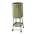 thumbnail image 3 of CarpNettore Trash Can with Wheels Household Garbage Bin for Living Room Bathroom Bedroom Green, 3 of 8