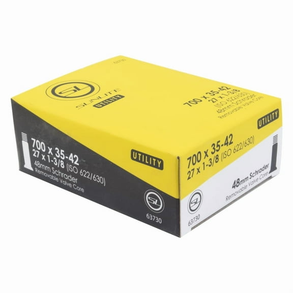 Sunlite Utili-T Standard Schrader Valve Tubes 700x35-42 27x1-3/8 Sv48 Ffw36mm
