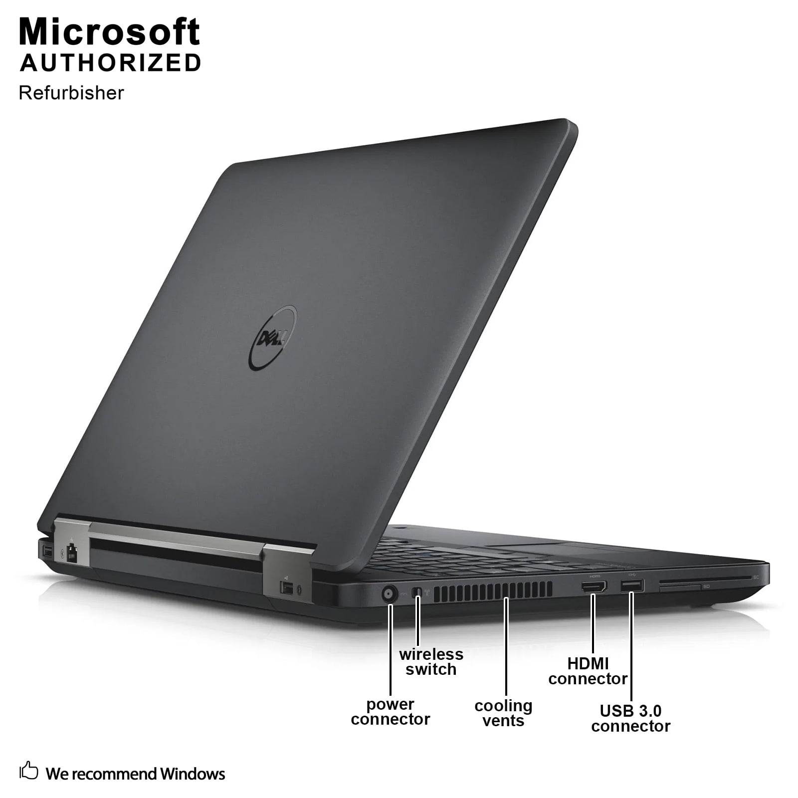 Restored Dell Latitude E5540 15.6 Laptop, INTEL CORE I5-4200U 2.6GHZ, 8G DDR3L, 500G, VGA, HDMI, DVDRW, Windows 10 Pro  (Re)