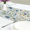 thumbnail image 4 of Yayeee Table Runner 90 inches Long Home Kitchen Dinning Party Decoration, Blue Floral, 4 of 7