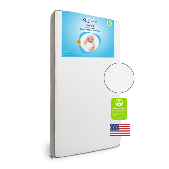 Graco 5-Inch Mesh Crib And Toddler Mattress