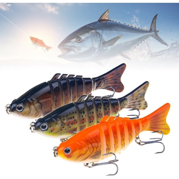 Robotic Fishing Lure, 2026 Upgrade 3D Swimming Bait for Freshwater & Saltwater, Fishing Gear Attracts Fishing Lures Walleye Trout Bass, Fishing Lures for Beginners, Amateurs and Professionals