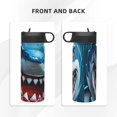 thumbnail image 3 of Susaid Cartoon Cute Shark Print 18oz Sports Insulated Kettle Stainless Steel Water Bottle For Running, Hiking, Cycling, Climbing, 3 of 8