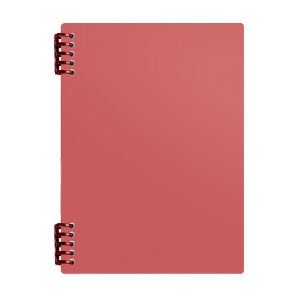 Pisexur Batería de cocina Cuaderno en espiral, 2 piezas A5, tapa dura de plástico grueso con rayas, 5 colores, 60 hojas, 120 páginas, diarios para estudio y notas, bl para la cocina del hogar