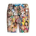thumbnail image 4 of Family Guy Men's Short Pajama Pants Lightweight Daily Lounge Shorts Bottoms Sleepwear Cozy Soft Home Pajama Pants Shorts, 4 of 9