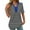 Black, variant on Tshirts for Women V Neck Striped Tunic Shirts with Collar Casual Womens Short Sleeve Loose Blouses