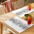 thumbnail image 4 of Spring Watercolor Placemats Set of 8, Gray Eucalyptus Leaves Non-Slip Place Mats Washable Table Mats for Kitchen Dining Table Decorations Indoor/Outdoor, 4 of 9