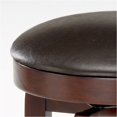 thumbnail image 3 of Bowery Hill 25" Transitional Wood Backless Swivel Counter Stool in Cherry/Brown, 3 of 4