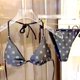 thumbnail image 2 of Traje de baño estampado para mujer, estilo playero, bikini sexy con efecto push-up, tanga, bragas con vendaje, sujetador, bikini Wang, traje de baño de verano 2024 nuevo, 2 of 5