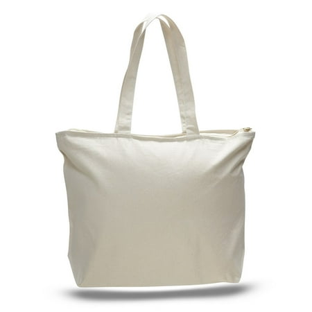 TBF - Heavy Canvas Tote Bag with Zip Top - www.waldenwongart.com