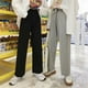 thumbnail image 5 of Qarigey Pantalones deportivos Mujer Casual Suelto Cintura alta Pantalón largo de pierna ancha Prendas para la parte inferior del cuerpo negro 3XL, 5 of 6