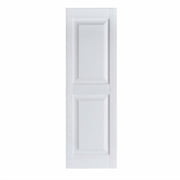 Perfect Shutters Premier Raised Panel Exterior Decorative Shutters, White - 15 x 67 in.