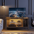 thumbnail image 3 of Bestier Gaming TV Stand for TVs up to 50" with LED Light & Storage Shelves  Rustic, 3 of 8