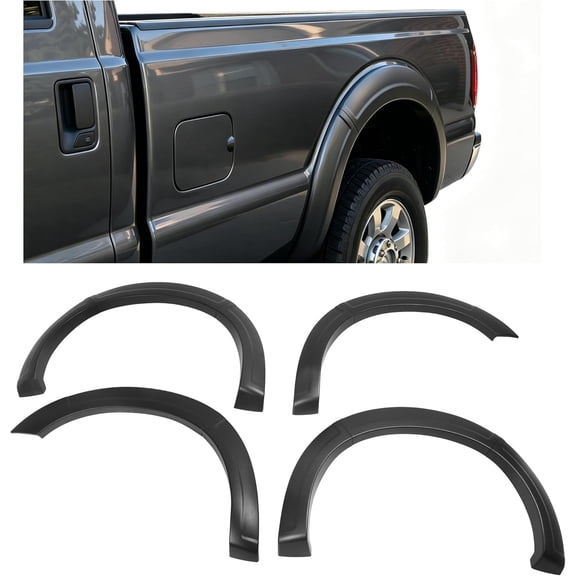 Kojem Fender Flare Pp Textured Black Compatible with 2011-2016 Ford F250