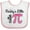 White and Pink, variant on Inktastic Pi Day Baby Girl Cute Math Girls Baby Bib