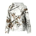 thumbnail image 4 of Xudanell Girls Camo Hoodie Toddler Oversized Hooded Sweatshirt Camouflage Casual Pullover Tops with Pockets White,Size 3-4, 4 of 6