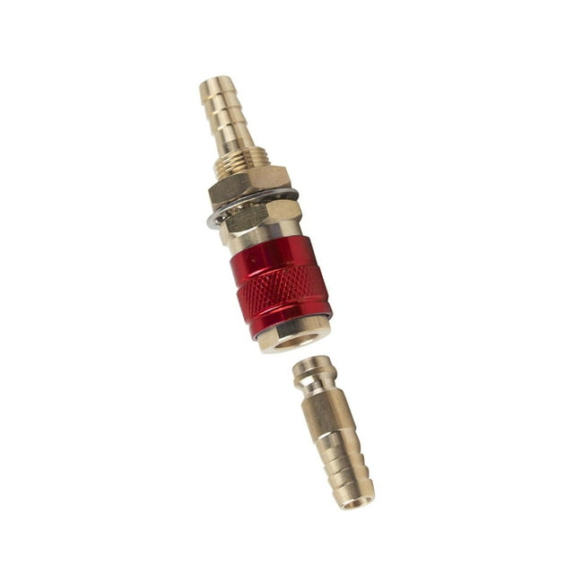 Conector rápido de latón refrigerado por agua Zulema Rojo 8mm Conector rápido
